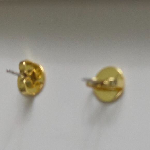 TORY BURCH ROXANNE RED /GOLD 18k GOLD PLATED EARRINGS NWT - Picture 6 of 7